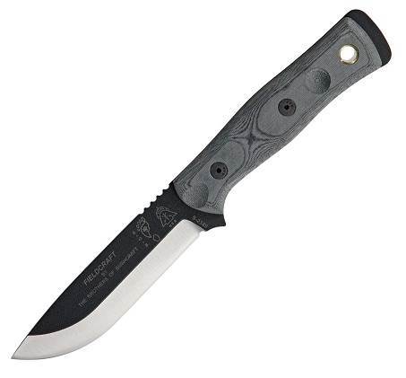 TOPS B.O.B. Fixed Blade Knife, Micarta Black, Kydex Sheath, BROSBLM - Click Image to Close