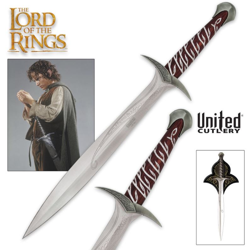 UC Lord Of The Rings Sting Sword of Frodo, Display Plaque, UC1264