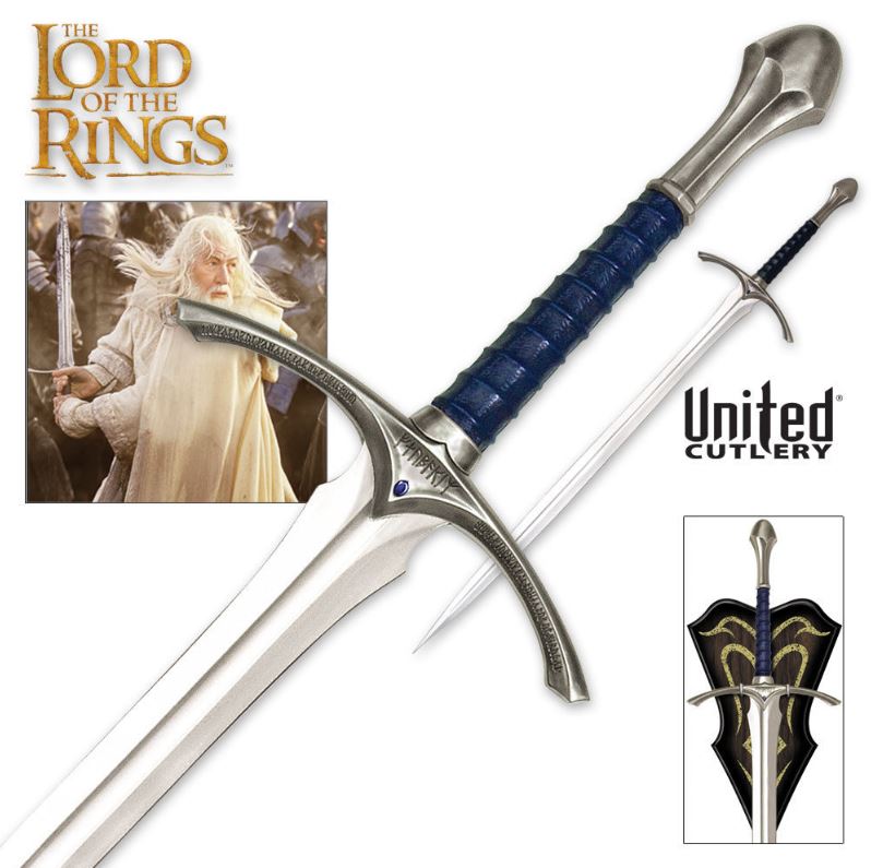 UC Lord Of The Rings Glamdring Sword of Gandalf, Display Plaque, UC1265