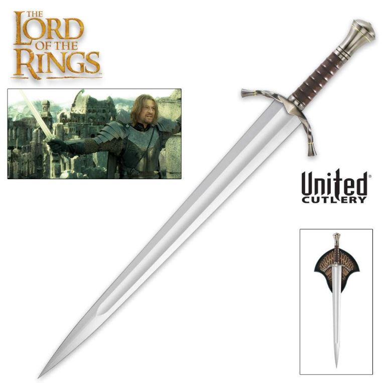 UC Lord Of The Rings Boromir's Sword, Display Plaque, UC1400