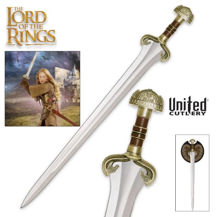 Lord Of The Rings Sword Of Eowyn, Display Plaque, UC1423