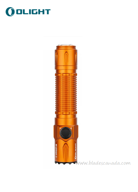 Olight Warrior 3 Tactical Flashlight, Orange - 2,300 Lumens
