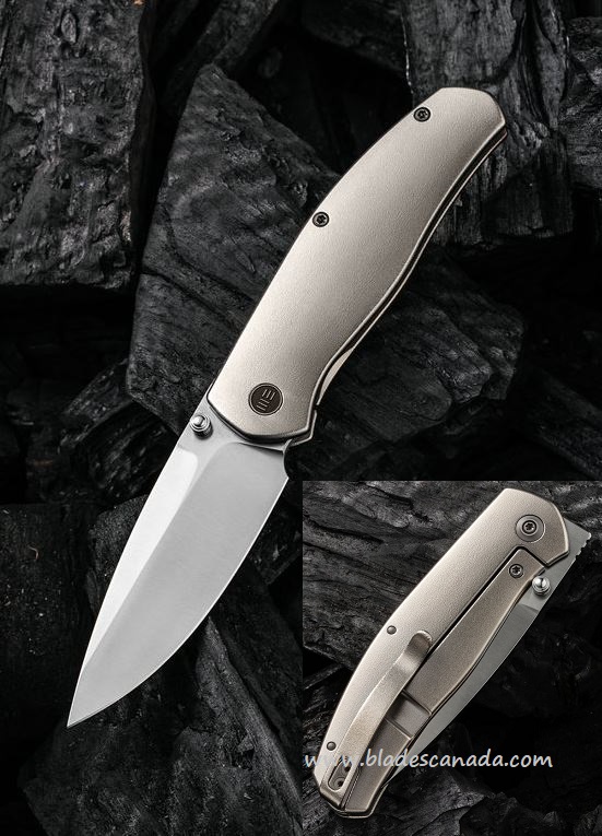 WE Knife Esprit Framelock Folding Knife, 20CV, Titanium, 20025B-A