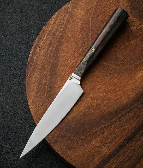 WE Knife Yakula Kitchen Utility Knife, CPM S35VN, Carbon Fiber Red/Black, WE2013B