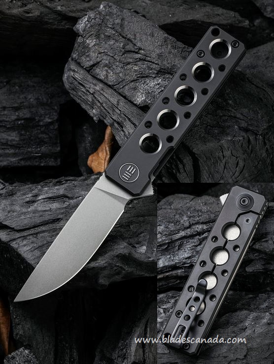 WE Knife Miscreant 3.0 20CV, Black Titanium Handle Flipper WE2101B