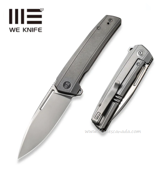 WE Knife Speedster Flipper Framelock Knife, CPM 20CV, Titanium, WE21021B-1