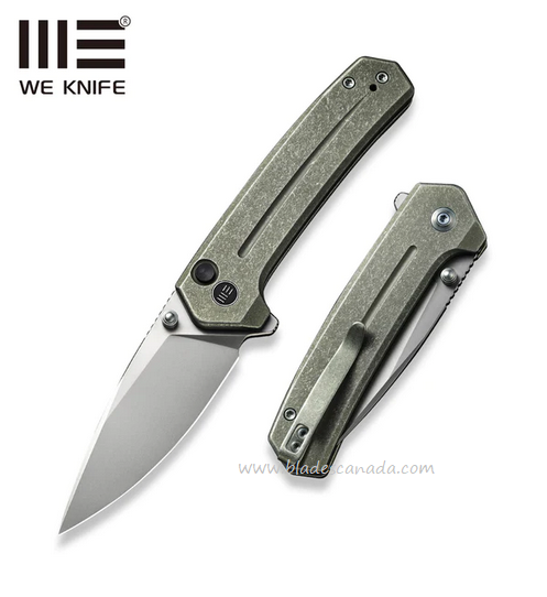 WE Knife Culex Flipper Folding Knife, CPM 20CV, Titanium Green, WE21026B-5