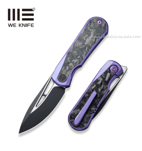 WE Knife Baloo Flipper Framelock Knife, CPM 20CV, Carbon Fiber/Ti, 21033-3
