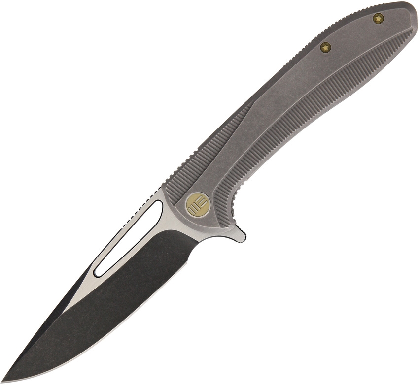 WE Knife 615H Flipper Framelock Knife, S35VN Two-Tone, Titanium, 615H - Click Image to Close