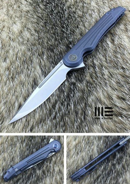WE Knife Array Flipper Framelock Knife, S35VN, Titanium, 718B