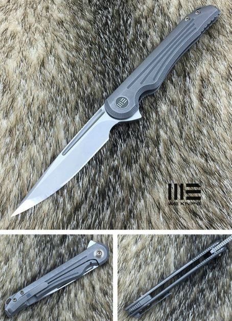 WE Knife Array Flipper Framelock Knife, S35VN, Titanium, WE718D