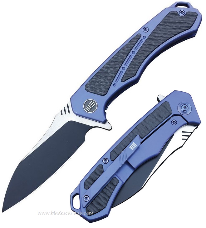 WE Knife Minitor Flipper Framelock Knife, M390, Carbon Fiber/Titanium, 801A