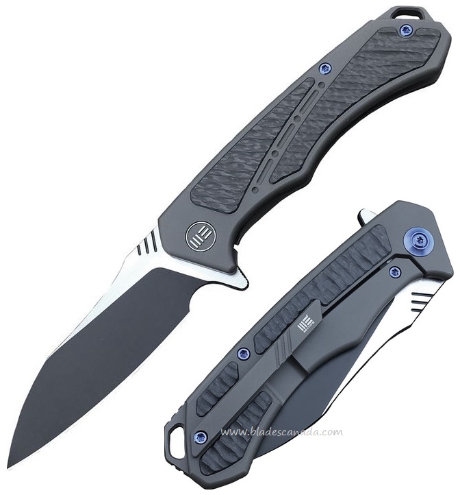 WE Knife Minitor Flipper Framelock Knife, M390, Carbon Fiber/Titanium, 801E