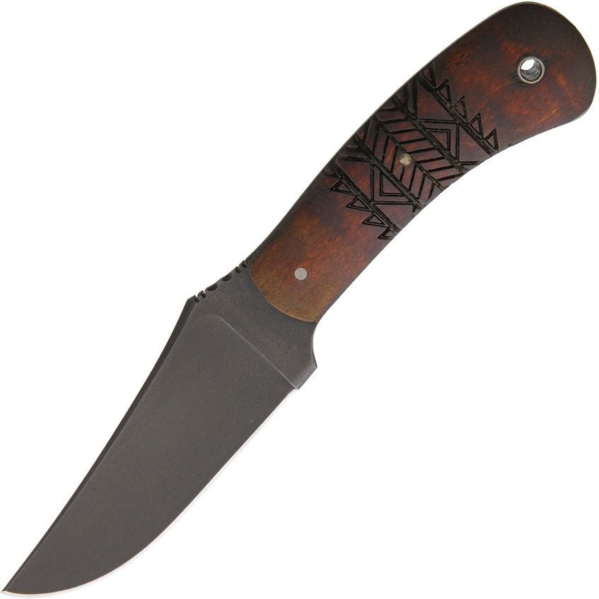 Winkler Knives II Blue Ridge Hunter Fixed Blade Knife, Maple Tribal, WK019
