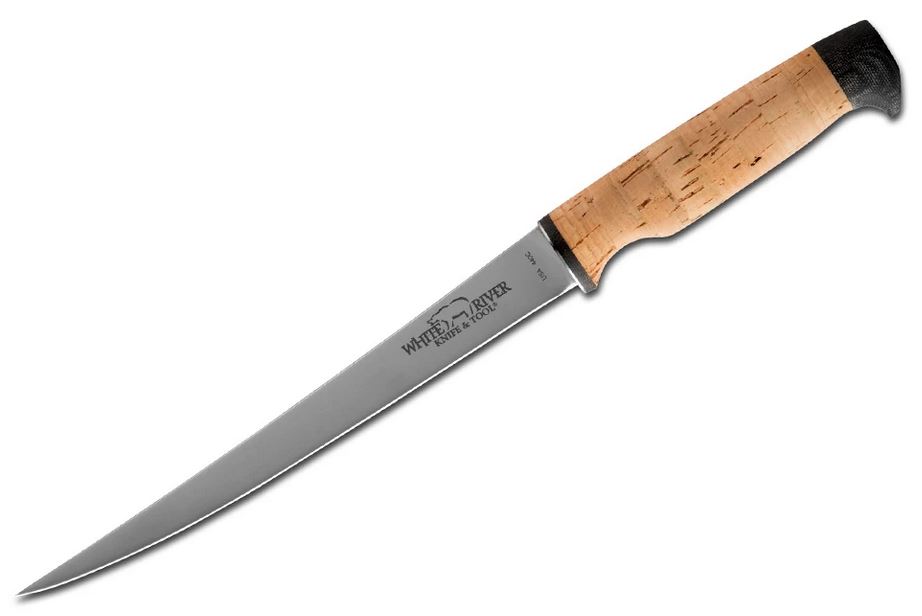 White River Traditional Fillet Knife, 440C 6", Cork Handle
