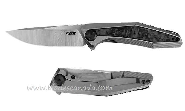 Zero Tolerance Sinkevich 0470 Flipper Framelock Knife, CPM 20CV, Titanium/CF